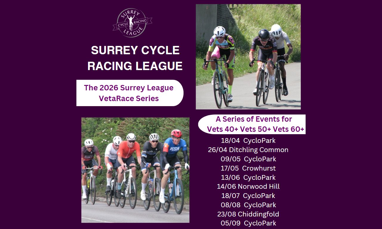 Surrey Racing 🏁 New for 2026: The Surrey League VetaRace Series! 🏁 – Surrey Cycle ...